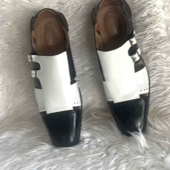 Stacy Adams Calleo blk & white Like New - Picture 1 of 12